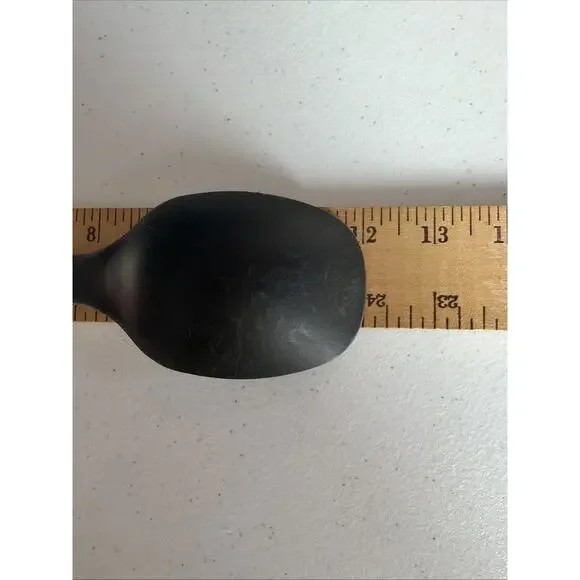 Pampered Chef set of 2 Black Nylon spatula 2351 & solid Spoon 2349 USA - Picture 14 of 15